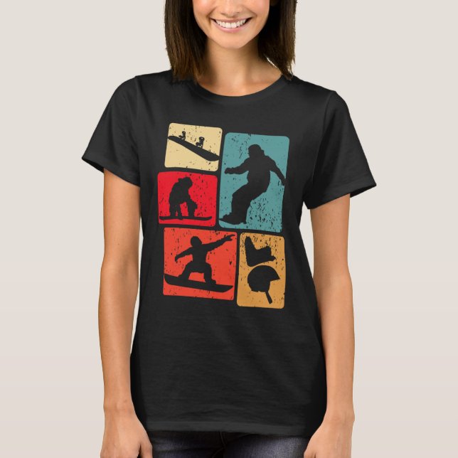 Funny Snowboarden Lover Snowboarder Wintersport T-Shirt (Vorderseite)