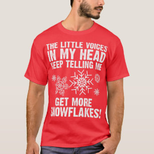 Funny Snowflake Art and Men Eislaufen T-Shirt