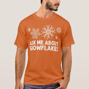 Funny Snowflake Art and Men Eislaufen T-Shirt