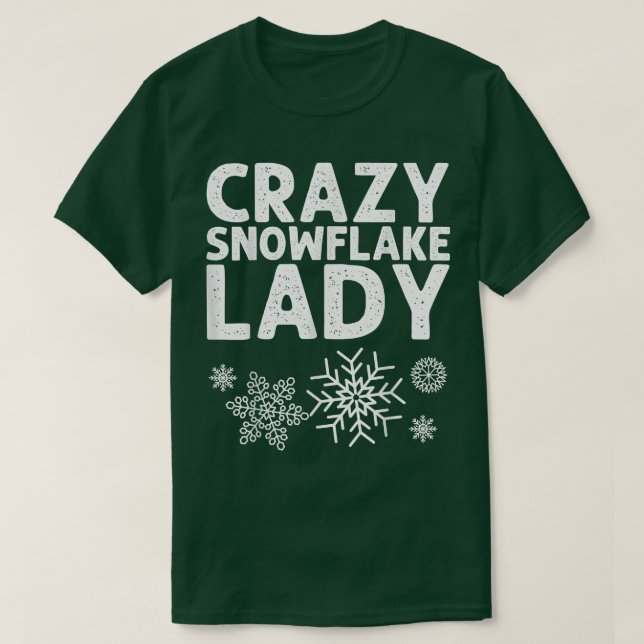 Funny Snowflake Art für Frauen Mama Schnee Winter T-Shirt (Design vorne)