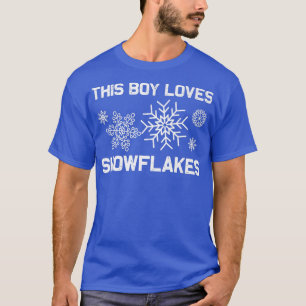 Funny Snowflake Art für Jungen Kinder Schnee Winte T-Shirt