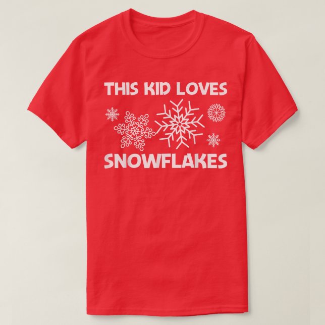 Funny Snowflake Art Kinder Kletterhexen: T-Shirt (Design vorne)
