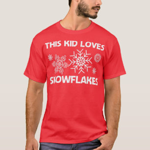 Funny Snowflake Art Kinder Kletterhexen: T-Shirt