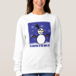 Funny Snowman Addiction Long Sleeve T - Shirt