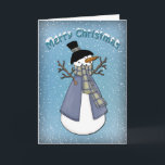 Funny Snowman Feiertagskarte<br><div class="desc">Dieses witzige, skurrile Design mit niedlichem Schneemann ist ein tolles Design für Ihren Urlaub Gruß :) Sie Familie und Freunde werden diesen schönen zeichn genießen. Wenn Sie die Textfarbe oder den Schriftart ändern möchten oder ein Bild auf der Innenseite oder auf der Rückseite der Karte hinzufügen möchten, klicken Sie auf...</div>