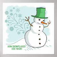 Funny Snowman Furzen Schneeflocken Cartoon