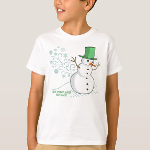 Funny Snowman Furzen Schneeflocken T-Shirt
