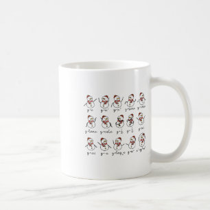 Funny Snowman Math Teacher Weihnachten Kaffeetasse