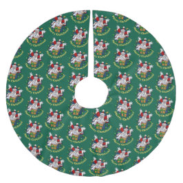 Funny Snowman Merry Christmas Surprise Cartoon Polyester Weihnachtsbaumdecke