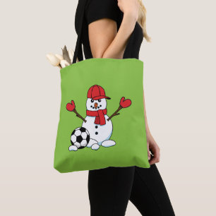 Funny Snowman mit Fußball