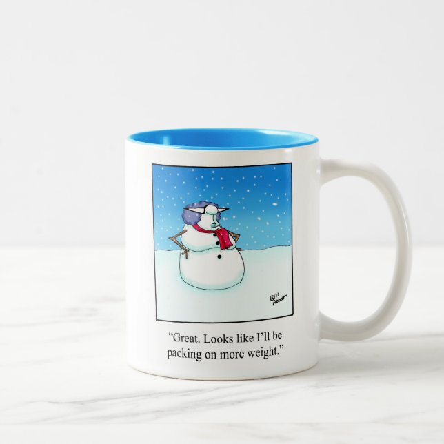 Funny Snowman Spaß Tasse Geschenk (Rechts)