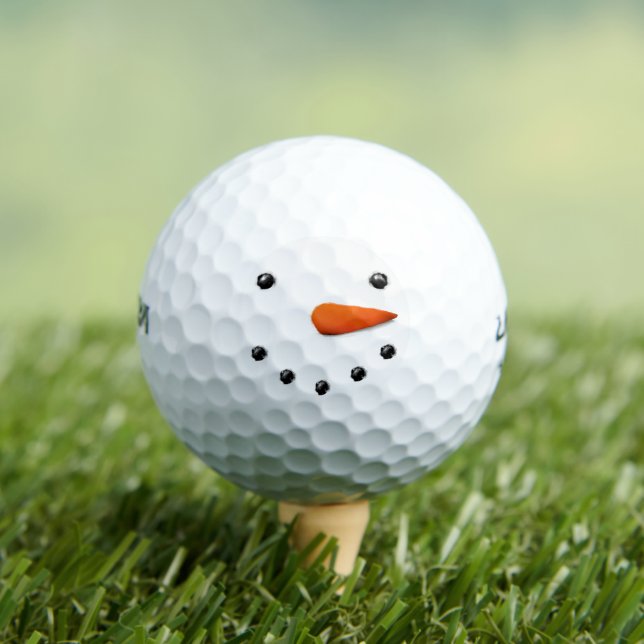 Funny Snowman Weihnachts-Kleine Geschenk Golfball (Insitu T-Shirt)