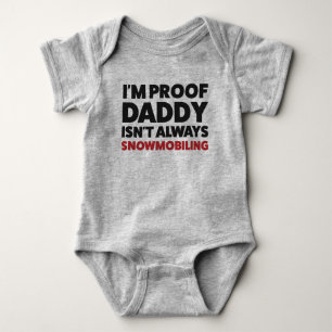 Funny Snowmobile Jersey Bodysuit für Baby Baby Strampler