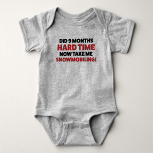 Funny Snowmobile Jersey Bodysuit für Baby Baby Strampler