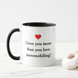 Funny Snowmobiling Husband Gift Tasse
