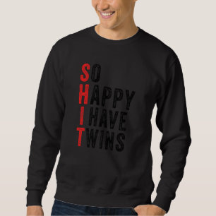 Funny so glücklich, ich habe zwei Mamas von Twins Sweatshirt