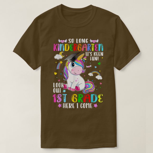 Funny So Long Kindergarten Abschluss 1. Klasse He T-Shirt (Design vorne)