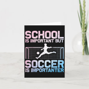 Funny Soccer Art for Boys Girls Men Damen Gag Socc Karte