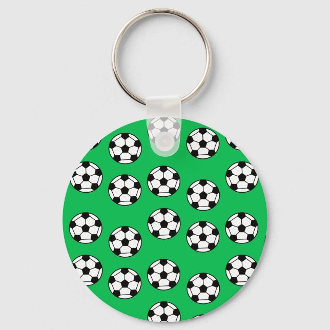 Funny Soccer Ball Pattern Schlüsselanhänger (Vorderseite)