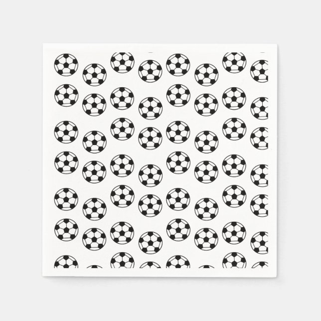 Funny Soccer Ball Pattern Serviette (Vorderseite)