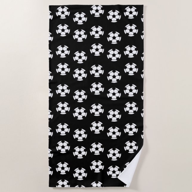 Funny Soccer Ball Pattern Strandtuch (Vorderseite)