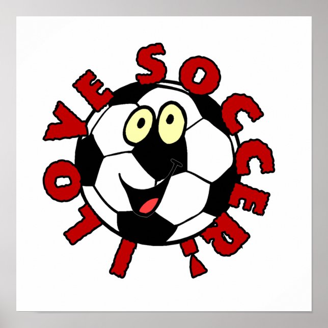 Funny Soccer Ball T Shirts und Geschenke Poster (Vorne)