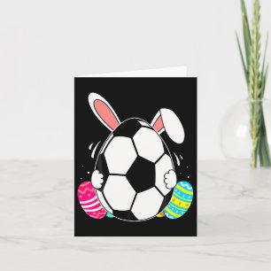 Funny Soccer Byll mit sonnigen Ohren Ostertag Männ Karte