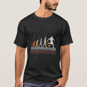Funny Soccer Evolution Man Sport Retro Vintag T-Shirt