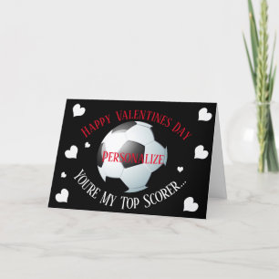 Funny Soccer Football meine Top-Scorer-Valentine Feiertagskarte