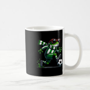 Funny Soccer Frog Animal Graphic Frog Playing Socc Kaffeetasse