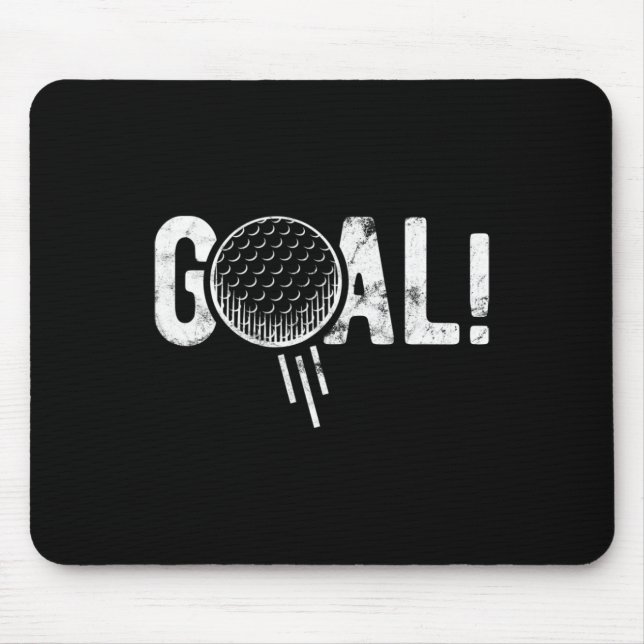Funny Soccer Goal Golf Four Joke  Mousepad (Vorne)