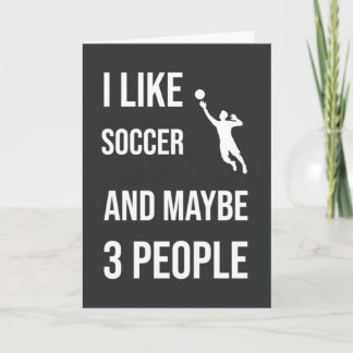 Funny Soccer Goalie Cards Spaß Sportfan Karte
