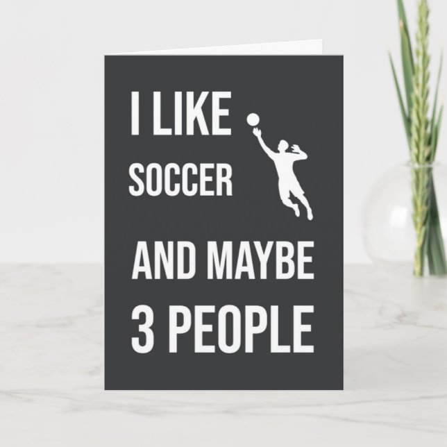 Funny Soccer Goalie Cards Spaß Sportfan Karte (Vorderseite)