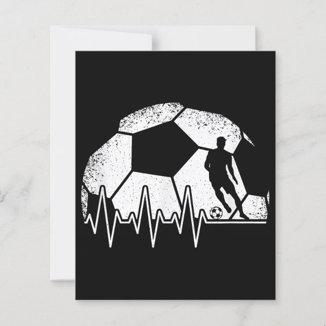 Funny Soccer Heartbeat Soccer Player (Vorderseite)