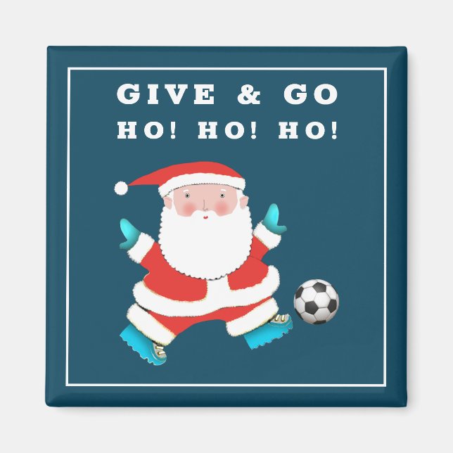 Funny Soccer Kleine Geschenk Magnet (Vorne)