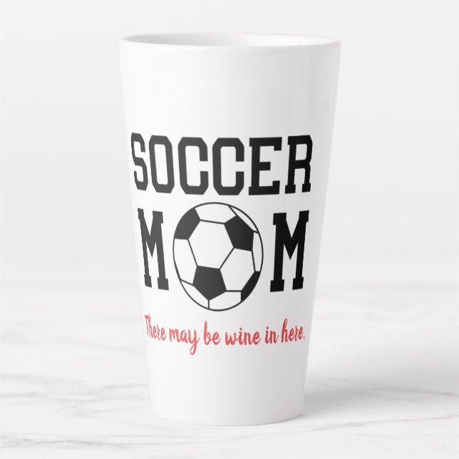 Funny Soccer Mama Milchtasse (Vorderseite)