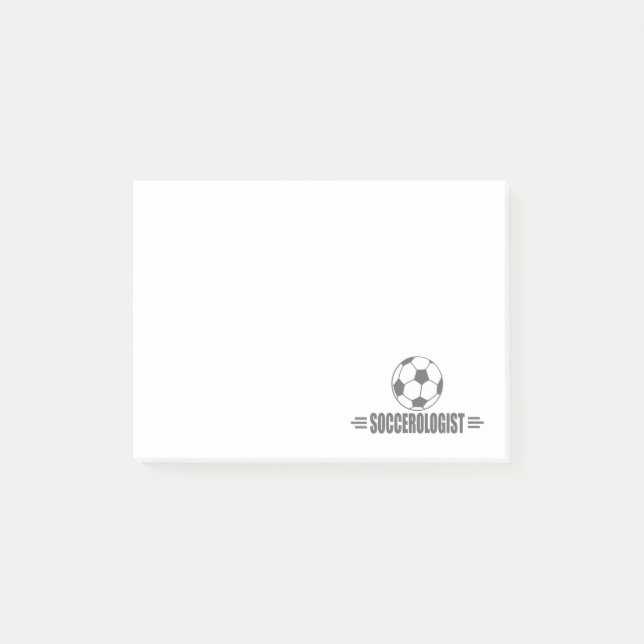 Funny Soccer Post-it Klebezettel (Vorderseite)