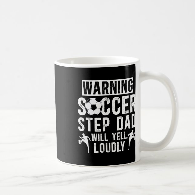 Funny Soccer Step-dad Of A Soccer Player Step-fath Kaffeetasse (Rechts)