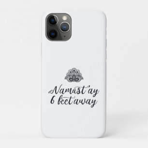Funny Social Distancing Yoga Zitat Case-Mate iPhone Hülle