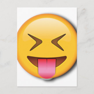 Funny Social Emoji Postkarte