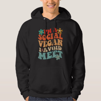 Funny Social Introvert Groovy Antisocial Witty Shy Hoodie