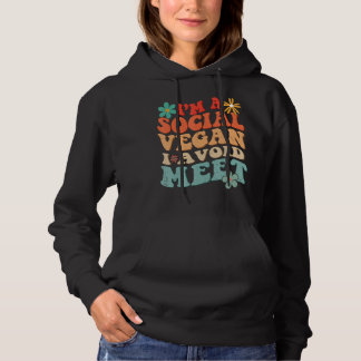 Funny Social Introvert Groovy Antisocial Witty Shy Hoodie