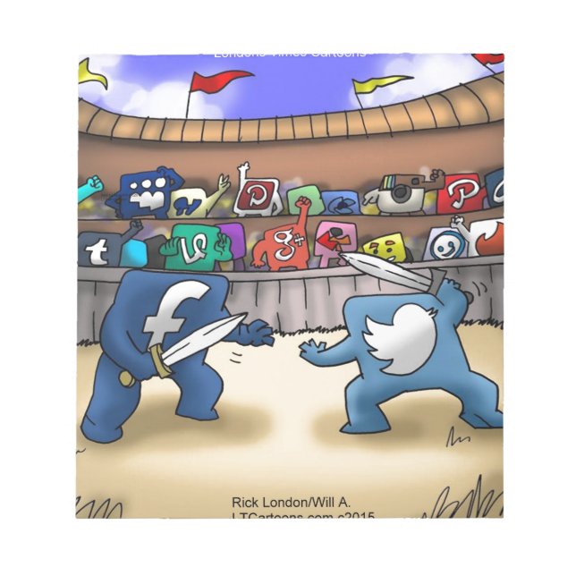 Funny Social Media Notizblock (Vorderseite)