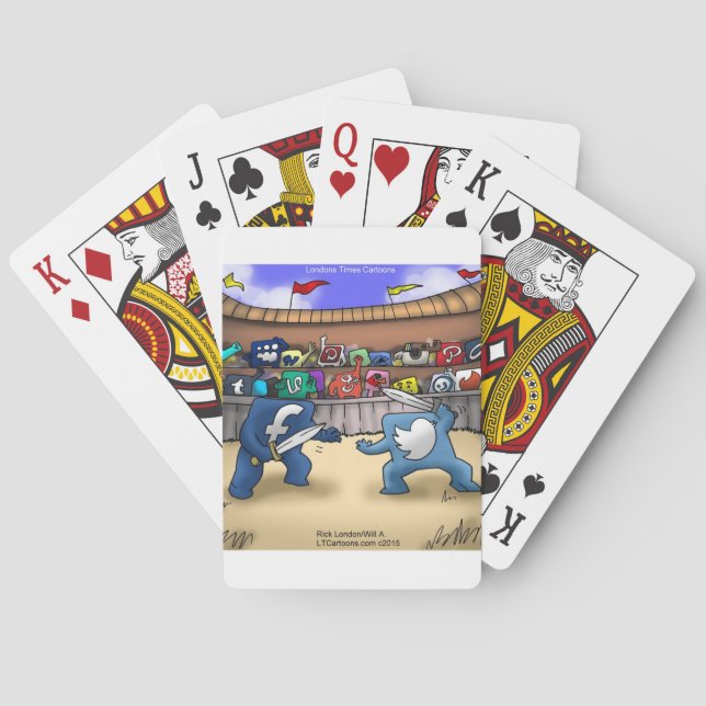 Funny Social Media Spielkarten (Rückseite)