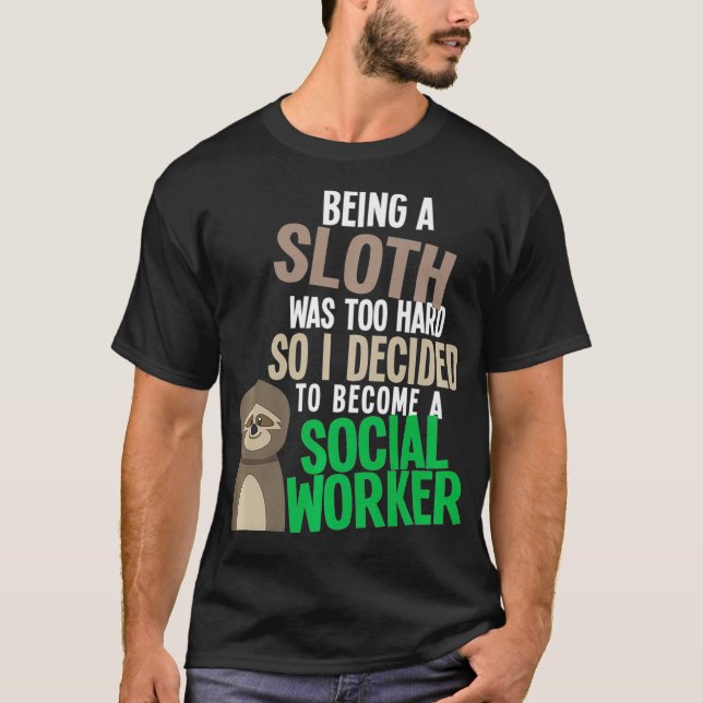 Funny Social Work Student Master Degree Graduation T-Shirt (Vorderseite)