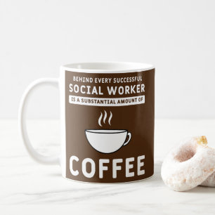 Funny Social Worker Coffee and Social Work  Kaffeetasse