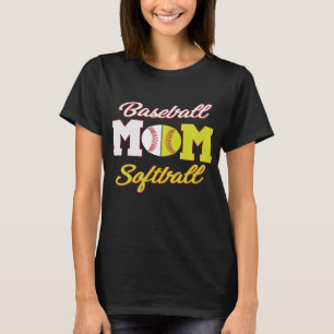Funny Softball Baseball Mama für Frauen T-Shirt
