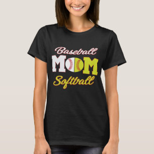 Funny Softball Baseball Mama für Frauen T-Shirt