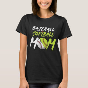 Funny Softball Baseball Mama T - Shirt