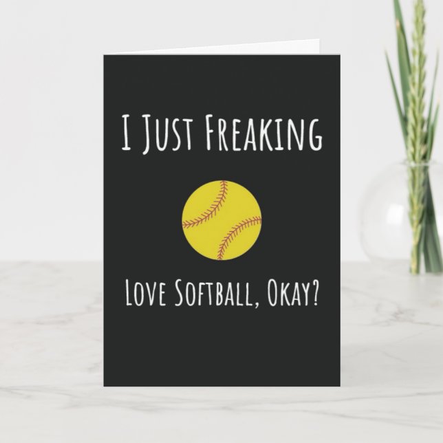 Funny Softball Cards für Team Player Catcher Niedl Karte (Vorderseite)